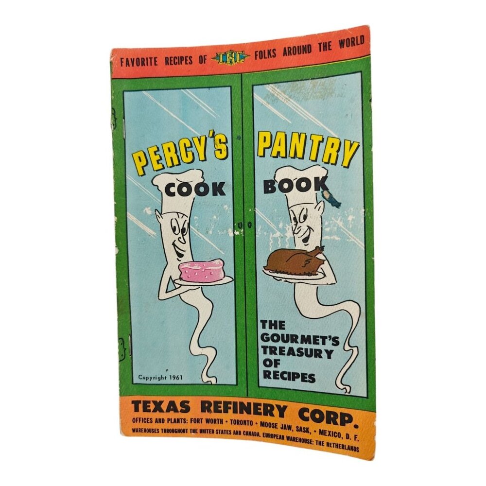 Percys Pantry Cookbook Vintage Recipes Ethnic Texas Refinery Corp Fort Worth